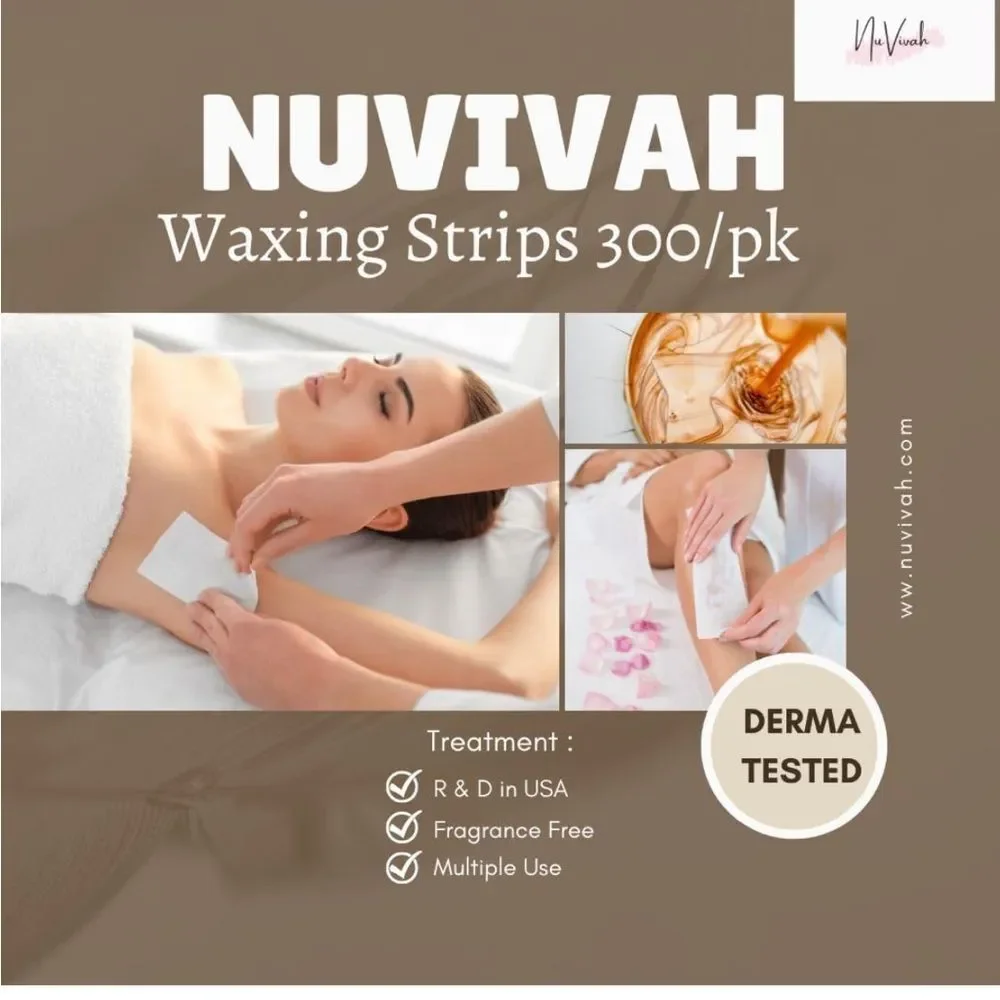 Non-Woven Hair Removing Waxing Strips Large (2.76 x 7.88 Inches) 300 Pack